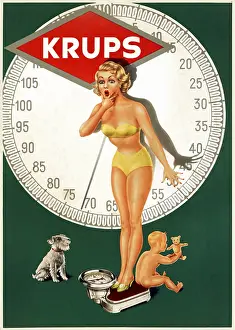 Kilo: advertising, Krups personal scales, Germany