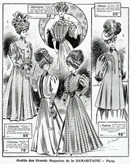 Ribbons: Advert for La Samaritaine women's clothing 1906
