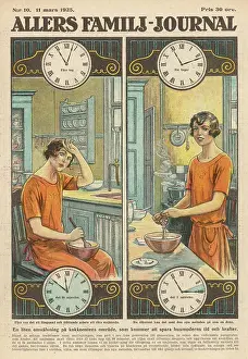 Fatigue: Advert with Lady Using the Mechanical Whisk