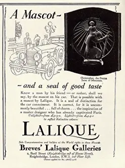 Lalique: Advertisment for a Lalique mascot