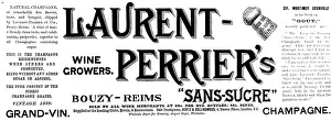 Laurent: An advertisement for Laurent Perrier's wine