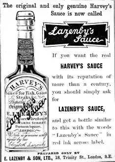 Sauce: An advertisement for Lazenby's sauce
