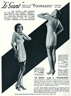 Suspender: Advert for Le Gant corsets 1935