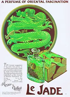 Gallet: Advert for Le Jade perfume from Roger and Gallet, Paris