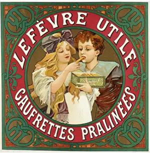 Biscuits: Advertisement for Lefevre Utile biscuits