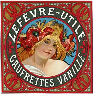 Biscuits: Advertisement for Lefevre Utile biscuits