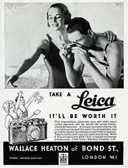 Leica: Advert for Leica cameras 1934