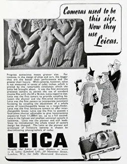 Leica: Advert for Leica cameras