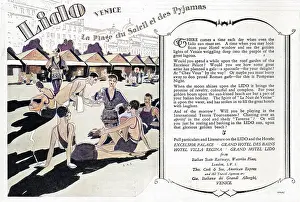 The Jazz Age Club Collection: Advert for the Lido, Venice, 1927