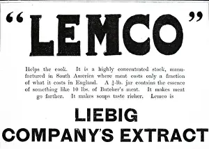 Extract: An advertisement for Liebig Meat Extracts