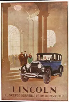 Paintwork: Advertisement for the Lincoln car