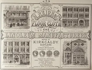 Kirkcaldy: Advertisement for linoleum manufacturers