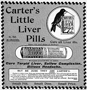 Ills: Advertisement for liver pills 1887