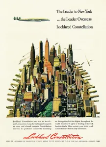 Buidlings: Advertisment for the Lockheed Constellation