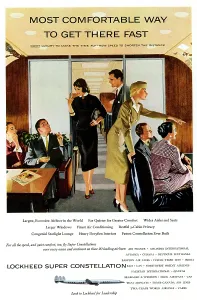 Comfortable: Advertisement, Lockheed Super Constellation Aircraft