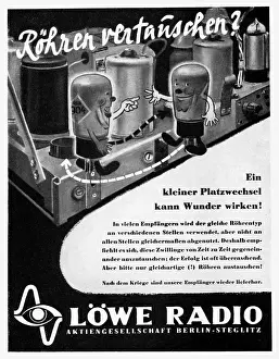 Loew: advertising, Loew Radios, Berlin, advert, Germany