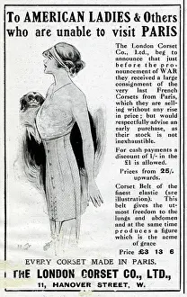 Underclothes: Advert for London Corset Co Ltd 1914
