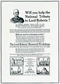 Charities: Advert for the Lord Roberts Memorial Workshops, WW1
