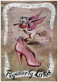 Heeled: Advert for Lotus shoes 1948