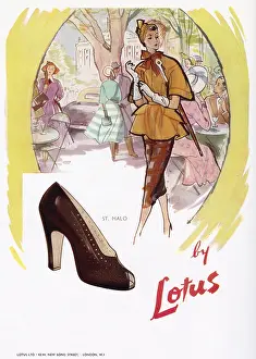 Heels: Advert for Lotus shoes 1950