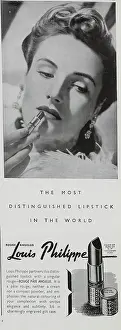 Lipsticks: Advert for Louis Philippe lipstick