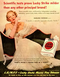 Endorsement: Advertisement for Lucky Strike cigarettes