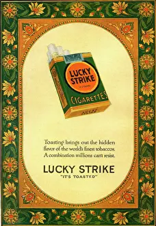 Tess Hines: Advert for Lucky Strike cigarettes