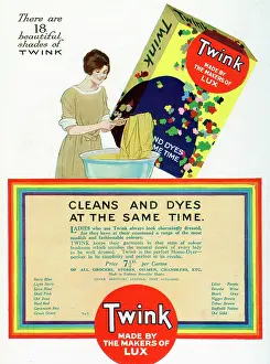 Dyes: Advert for Lux Twink dye 1921