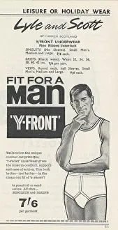 Lyle: Advertisement for Lyle and Scott Y-Front in Huttons world