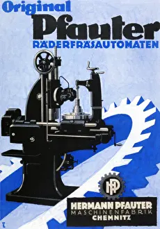 Cogwheel: advertising, machines / metals / engines, advertisement