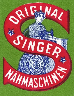 Trademark: advertising, machines / metals / engines, Singer