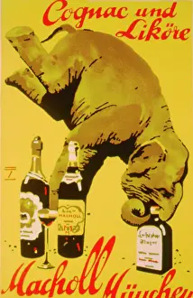 Brandy: Advertisement for Macholl Cognac and Liqueurs
