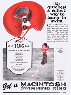 Macintosh: Advert for the Macintosh Swimming Ring, 1926
