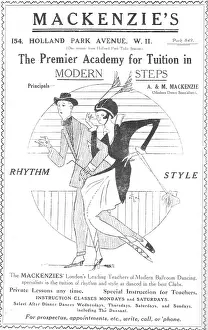 Tuition: Advert for Mackenzie's, Premier Academy for Dance Tuition