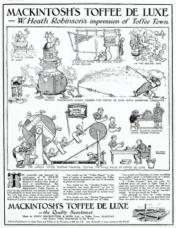 Toffee: Advert for Mackintosh's Toffee de Luxe 1921