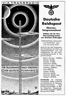 Reichspost: advertising, mail, German Reichspost oversea
