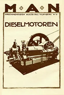 Retrographics Limited (ludwig Hohlwien): An advertisement for MAN diesel motors