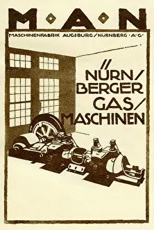 Retrographics Limited (ludwig Hohlwien): An advertisement for MAN gas machinery