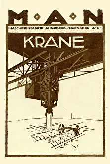 Retrographics Limited (ludwig Hohlwien): An advertisment for MAN industrial cranes