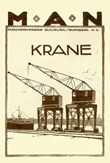 Retrographics Limited (ludwig Hohlwien): An advertisement for MAN industrial cranes