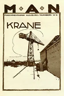 Retrographics Limited (ludwig Hohlwien): An advertisement for MAN industrial cranes