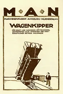 Retrographics Limited (ludwig Hohlwien): An advertisement for MAN industrial trailers