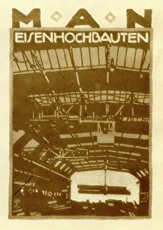 Retrographics Limited (ludwig Hohlwien): An advertisement for MAN Iron Buildings