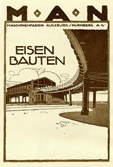Retrographics Limited (ludwig Hohlwien): An advertisement for MAN iron constructions