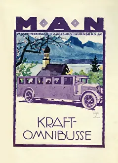 Omnibus: An advertisement for MAN Kraft omnibuses