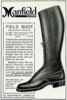 Manfield: Advert for Manfield field boot 1916