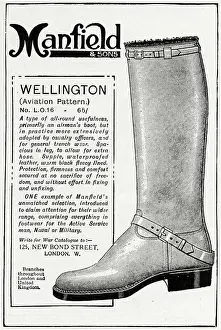 Airmans: Advert for Manfield service boot 1916