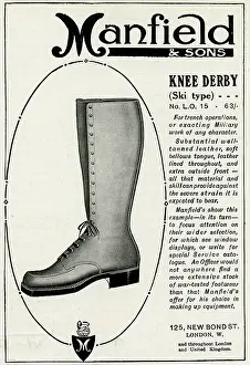 Manfield: Advert for Manfield service boot 1916