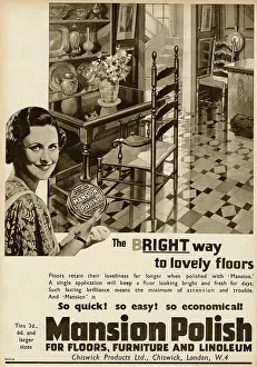 Floors: Advert for Mansion polish 1937