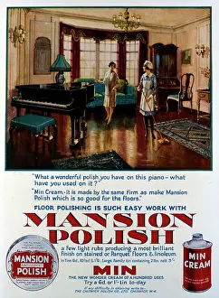 Floors: Advertisement for Mansion Polish and Min Cream